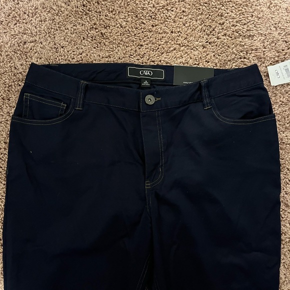 NWT Cato Contemporary Lower Rise Jegging Size 14 Dark Blue - Picture 2 of 6